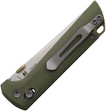 North Mountain Blades Chop 2 Crossbar Lock OD Green G10 Folding Copper 10Cr15MoV Knife 2418GR5