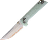 North Mountain Blades Chop 2 Crossbar Lock Jade G10 Folding Copper 10Cr15MoV Knife 2418JDG5