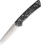 North Mountain Blades Echo Framelock Snow Carbon Fiber & Titanium Folding SLD-MAGIC Knife 2506WB