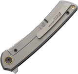 North Mountain Blades Zero Framelock Snow Carbon Fiber & Titanium Folding SLD-MAGIC Knife 2507WB