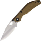 North Mountain Blades BBNM Framelock Bronze & Gray Titanium Folding SLD-MAGIC Bowie Knife 2521CU