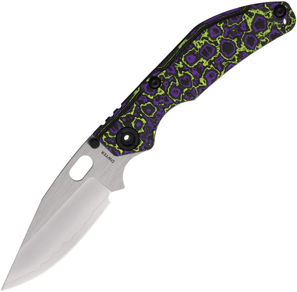 North Mountain Blades BBNM Framelock Joker Carbon Fiber & Titanium Folding SLD-MAGIC Bowie Knife 2521PRGR