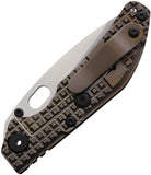 North Mountain Blades BBNM Framelock Champagne Titanium Folding SLD-MAGIC Tanto Knife 2522BZG