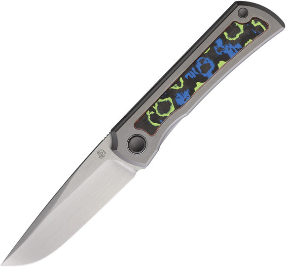 North Mountain Blades Sun Framelock Titanium & Carbon Fiber Folding M390 Knife 2525GLCF
