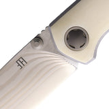 North Mountain Blades Ultra Linerlock Natural Smooth Bone Folding ZDP-189 Knife 2528CB