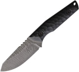 No7 Knife and Tool Vector Black G10 Nitro-V Fixed Blade Knife w/ Sheath VBLAG