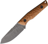 No7 Knife and Tool Vector Natural Micarta Nitro-V Fixed Blade Knife w/ Sheath VNATM