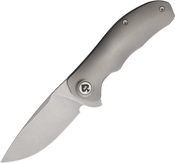 NRiggi Knives Jersey Framelock Bead Blast Titanium Folding CPM-20CV Pocket Knife K001