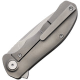 NRiggi Knives Jersey Framelock Bead Blast Titanium Folding CPM-20CV Pocket Knife K001