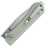 NUKNIVES Kumpanter Linerlock Jade G10 Folding D2 Steel Pocket Knife KS131005