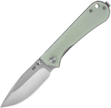 NUKNIVES Kumpanter Linerlock Jade G10 Folding D2 Steel Pocket Knife KS131005