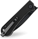 NUKNIVES Kumpanter Linerlock Blackout G10 Folding D2 Steel Pocket Knife KS131008