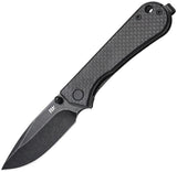NUKNIVES Kumpanter Linerlock Carbon Fiber Folding D2 Steel Pocket Knife KS131009