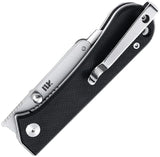 NUKNIVES Kumpanter Utility Linerlock Black G10 Folding Pocket Knife KU232001