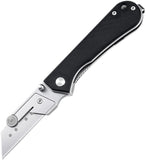 NUKNIVES Kumpanter Utility Linerlock Black G10 Folding Pocket Knife KU232001