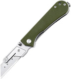 NUKNIVES Kumpanter Utility Linerlock OD Green G10 Folding Pocket Knife KU232003