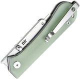 NUKNIVES Kumpanter Utility Linerlock Jade G10 Folding Pocket Knife KU232005