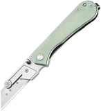 NUKNIVES Kumpanter Utility Linerlock Jade G10 Folding Pocket Knife KU232005
