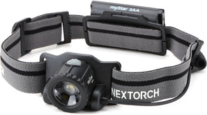 Nextorch myStar R 3AA Black 600 Lumens Water Resistant Headlamp MYSTARR3AA