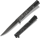 Ocaso Solstice Linerlock Blackout Topo Titanium Folding S35VN Pocket Knife 10ETB