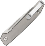 Ocaso Sovranto Slip Joint Gray Titanium Folding MagnaCut Pocket Knife A15SJS