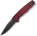 Ocaso Strategy Linerlock Red Aluminum Folding PVD D2 Steel Pocket Knife A29RDB