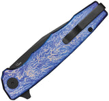 Ocaso Strategy Linerlock Lightning Strike Titanium Folding PVD S35VN Pocket Knife 29TAB