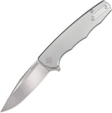 Ocaso Strategy Linerlock Gray Titanium Folding S35VN Pocket Knife A29TIS