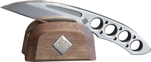 Ocaso Duo Desk Skeletonized Stainless Wharncliffe Fixed Blade Knife 80DKW