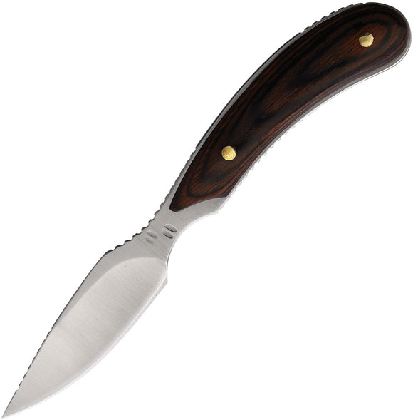 Outdoor Edge Dark Timber Caper Walnut 8Cr13MoV Fixed Blade Knife DTC2