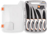 Outdoor Edge Ergo Max 6pc 5 Fixed Blade Knives Processing Set EM1