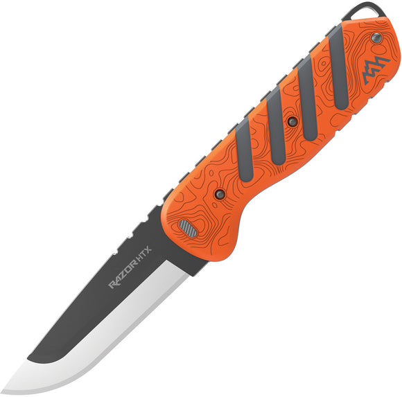 Outdoor Edge Razor HTX 3.5 Gray & Orange ABS 420J2 Fixed Blade Knife HTX35B6C