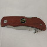 Outdoor Edge Pocket Hook Lockback Wood Folding Stainless Pocket Knife PH20WB
