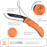 Outdoor Edge Razor Pro Lockback Orange TPR Folding 420J2 Pocket Knife RO20C