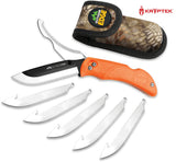 Outdoor Edge Razor Pro Lockback Orange TPR Folding 420J2 Pocket Knife RO20C