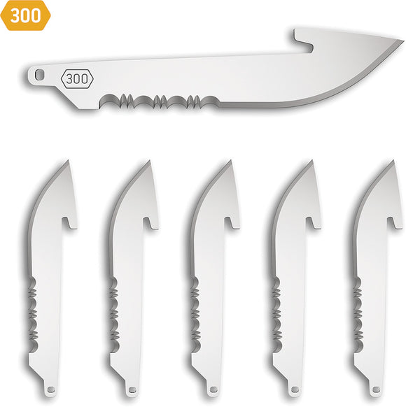 Outdoor Edge Drop Point Blade Pack 6 420J2 Replacement Blade Pack RRU306C