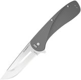Outdoor Edge Razor VX1 Linerlock A/O Gray Aluminum Folding 420J2 Pocket Knife VX130AC