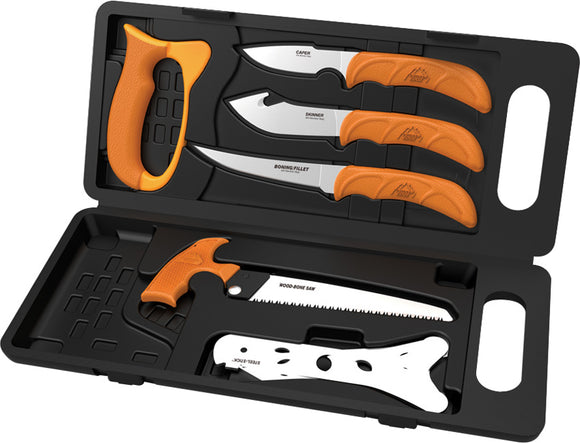 Outdoor Edge Wild-Pak Game Processing Set Stainless Fixed Blade Knives Set WP2