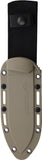 Off-Grid Gear Deepwoods Desert Tan G10 12C27 Sandvik Fixed Blade Knife GDWDG