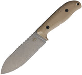 Off-Grid Gear Deepwoods Desert Tan G10 12C27 Sandvik Fixed Blade Knife GDWDG