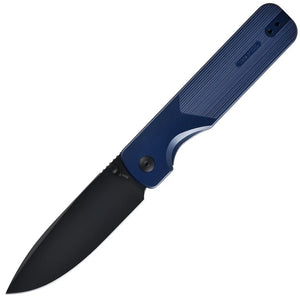Oknife Duron Framelock Navy Blue Aluminum Folding Nitro-V Pocket Knife DURONNB