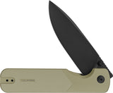 Oknife Duron Framelock Green OAL Aluminum Folding Nitro-V Pocket Knife DURONOG