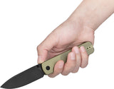 Oknife Duron Framelock Green OAL Aluminum Folding Nitro-V Pocket Knife DURONOG