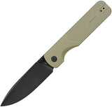 Oknife Duron Framelock Green OAL Aluminum Folding Nitro-V Pocket Knife DURONOG