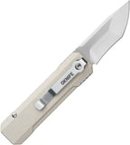 Oknife LK Button Lock Desert White Aluminum Folding Bohler M390 Pocket Knife NLKMAODW