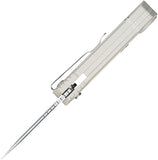 Oknife LK Button Lock Desert White Aluminum Folding Bohler M390 Pocket Knife NLKMAODW