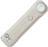 Oknife LK Button Lock Desert White Aluminum Folding Bohler M390 Pocket Knife NLKMAODW