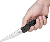 Oknife Mettle 3 Button Lock Black Aluminum Folding S35VN Pocket Knife METTLE3BK