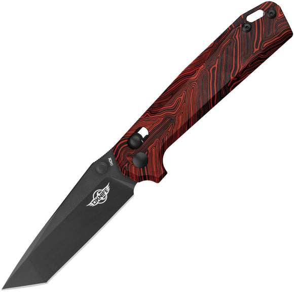 Oknife Rubato Rail Lock Red G10 Folding 154CM Stainless Pocket Knife NRUBATOBKRD