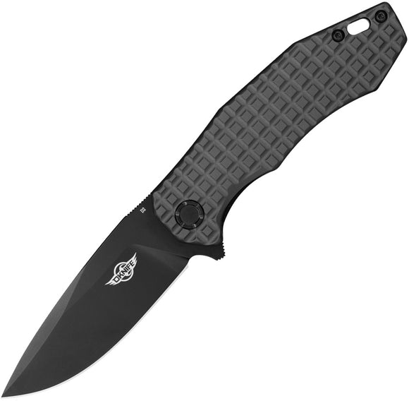 Oknife Spurdog Linerlock Gunmetal Aluminum Folding D2 Steel Pocket Knife NSPURDOGGMG